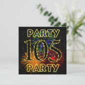 105e anniversaire invitation de fête avec feu d'ar (Debout devant)