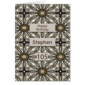 105e anniversaire Mandala Design Abstrait (Devant)