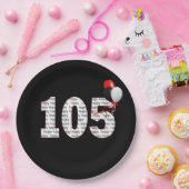 105e verjaardag op zwart Bord (Feest)