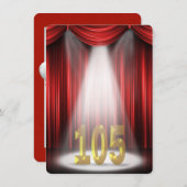 105e verjaardagsfeestje kaart (Voorkant / Achterkant)