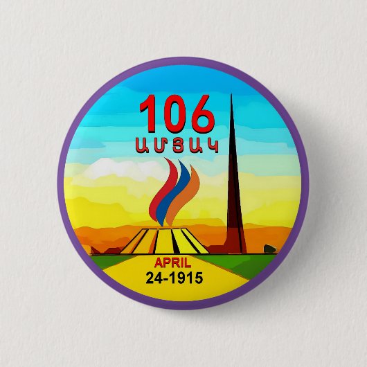 106 jaar ronde button 5,7 cm (Voorkant)