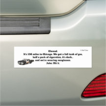 106 Miles À Chicago - Magnet De Bumper Automobile