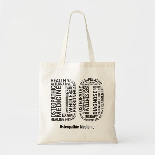 106 Osteopathische geneeskunde DO Osteopathie pers Tote Bag (Voorkant)