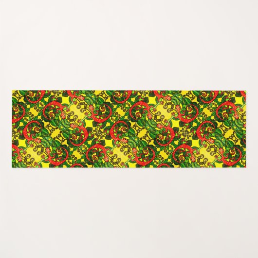 106 - Red Gecko Yoga Mat (Voorkant (horizontaal))