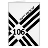 106e Diagonal Noir Design Anniversaire (Devant)