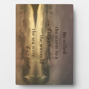 107:29 Hij heeft het storm gefluisterd Fotoplaat