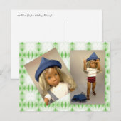 107 Carte postale blonde Gingham Holiday (Devant / Derrière)