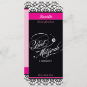 107 Jodene - INVITATIONS BAT MITZVAH :: cérémonie  (Devant / Derrière)