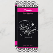 107 Jodene - INVITATIONS BAT MITZVAH :: cérémonie (Devant / Derrière)