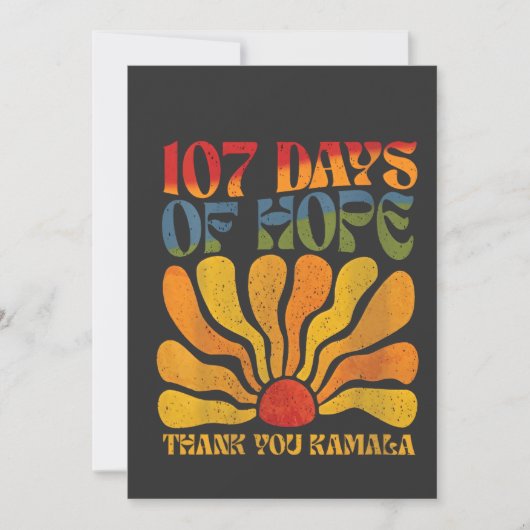 107 Jours d'espoir Merci Kamala (Devant)