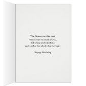 107e anniversaire Fleur numéros décorés (Intérieur (Droit))