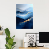 1087 Dromerige sereniteit Poster (Thuiskantoor)