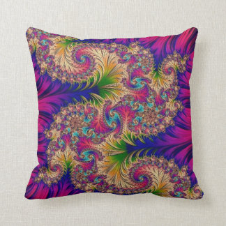 108-31 turquoise dragon on fuchsia pillow kussen