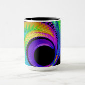 108-39 metallische regenbooghalve maan mok (Midden)