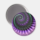 108-77 aimant en spirale métallique violet et vert (Recto/Verso)