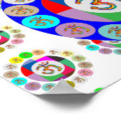 108 Chant : OM MANTRA OmMantra Pattern Poster (Hoek)