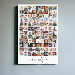 108 Fotocollage Unieke gepersonaliseerde DIY Custo Canvas Afdruk