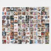 108 Fotocollage Unieke gepersonaliseerde DIY Custo Fleece Deken (Voorkant (Horizontaal))