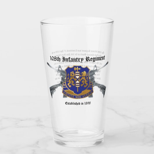 108e infanteriestelsel 16 oz glas (Voorkant)