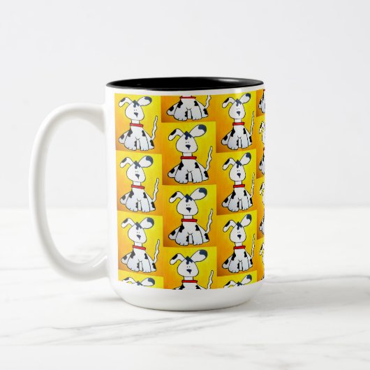 109 - Mug de chien blanc (Gauche)