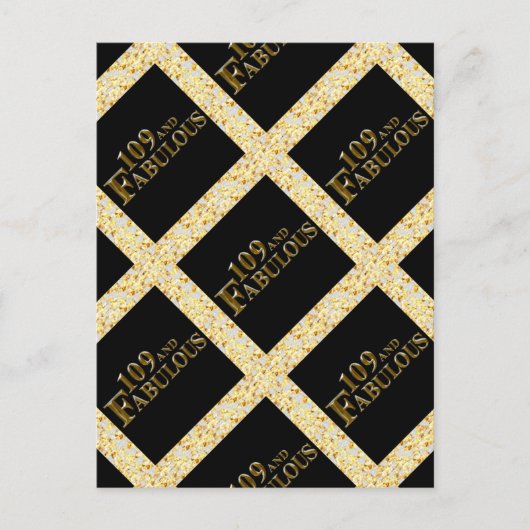 109 Verjaardag  Briefkaart (Voorkant)