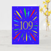 109e anniversaire carte d'explosion (Fleur jaune)