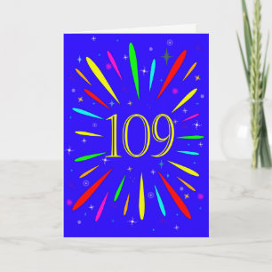 109e anniversaire carte d'explosion