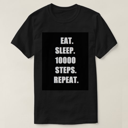 10.000 stappen t-shirt (Design voorkant)