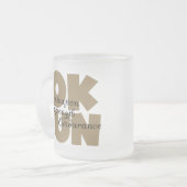 10.000 Tan-poorten draaien Matglas Koffiemok (Voorkant links)