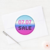 10 .07 Sale Sticker met een holografische gradiënt (Envelop)