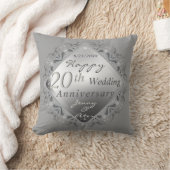 10,11,20,25,70e bruiloftThrow Pillow Kussen (Deken)