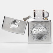 10,11,20,25th,70th Zippo Lighter (Geopend)