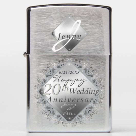 10,11,20,25th,70th Zippo Lighter (Voorkant)
