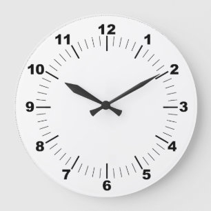 10,75" ronde acryl wandklok grote klok