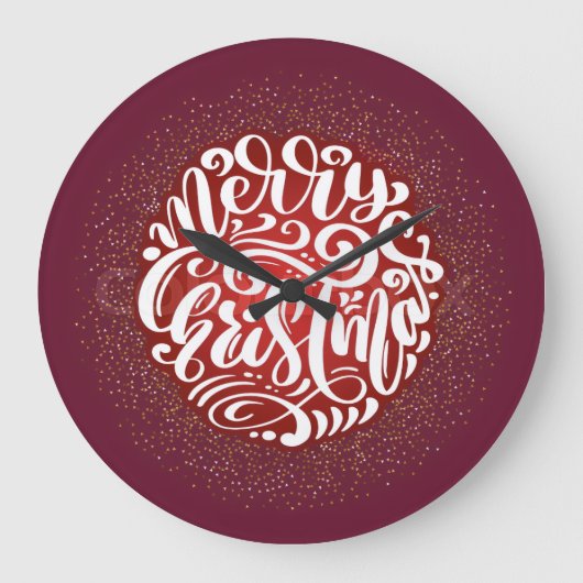 10.75" Round Acrylic Wall Clock Grote Klok (Voorkant)