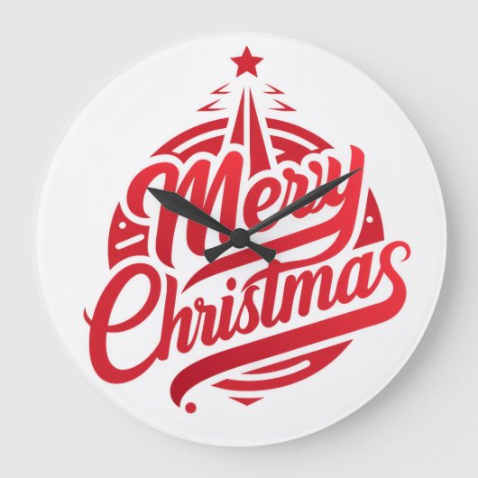 10.75" Round Acrylic Wall Clock Grote Klok (Voorkant)