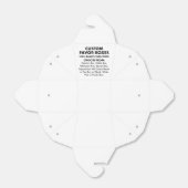 10 aangepaste gepersonaliseerde kleine take out gu bedankdoosjes (Uitgevouwen)