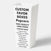 10 Aangepaste gepersonaliseerde Popcorn Favor Boxe Bedankdoosjes (Voorkant)