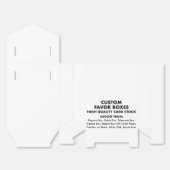 10 Aangepaste Tent Favor Dozen met Roze Lint Bedankdoosjes (Ongevouwen)