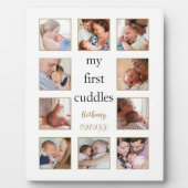 10 Afbeeldingen Collage Mijn eerste Cuddles Pasgeb Fotoplaat (Voorkant)