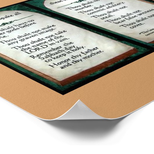 10 Affiche des commandements (Coin)