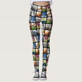 10 Afgerond Sjabloon Ruitenzwart Lijst fotoraster Leggings