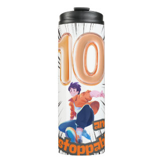 10 and Unstoppable Boys’ Birthday Thermosbeker