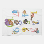 10 animaux écossais cuisine serviette de thé (Horizontal)