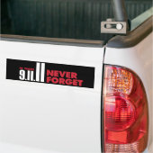 10 ans Anniversaire 11 septembre Sticker pare-choc (Sur camion)
