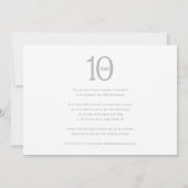 10 ans anniversaire de l'entreprise invitations de (Dos)