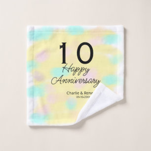 10 ans anniversaire de mariage jaune pastel nom ré
