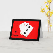 10 Ans C'est Important ! Carte d'anniversaire (Fleur jaune)