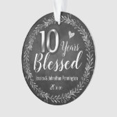 10 ans d'anniversaire de Mariage béni (devant)