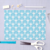  10 blauw-WEEFSELPAPIER Tissuepapier (Craft)